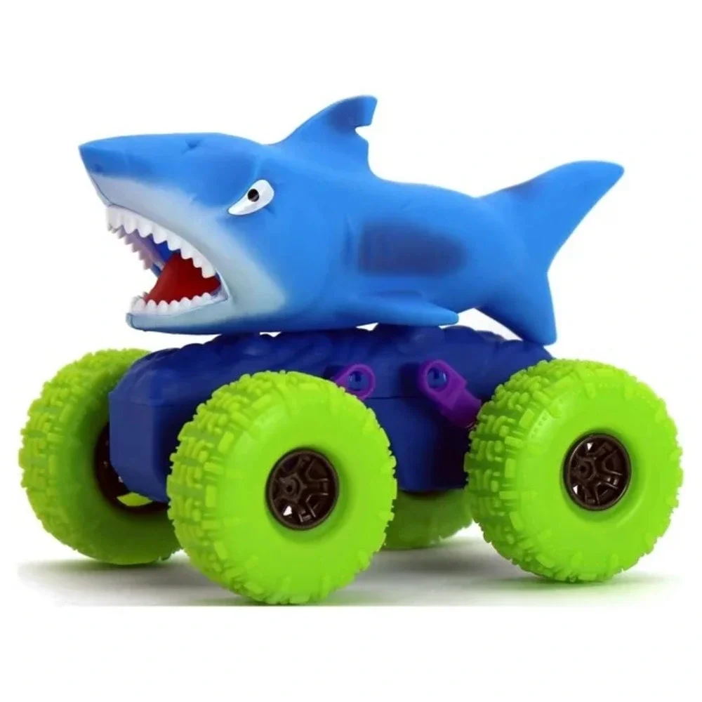 Adventure Force Pull Back Monster Shark Truck‎ & 6 Pack Dino Racers Vehicles NEW